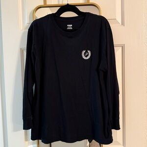 PINK Victoria's Secret Black Crew Neck Tee